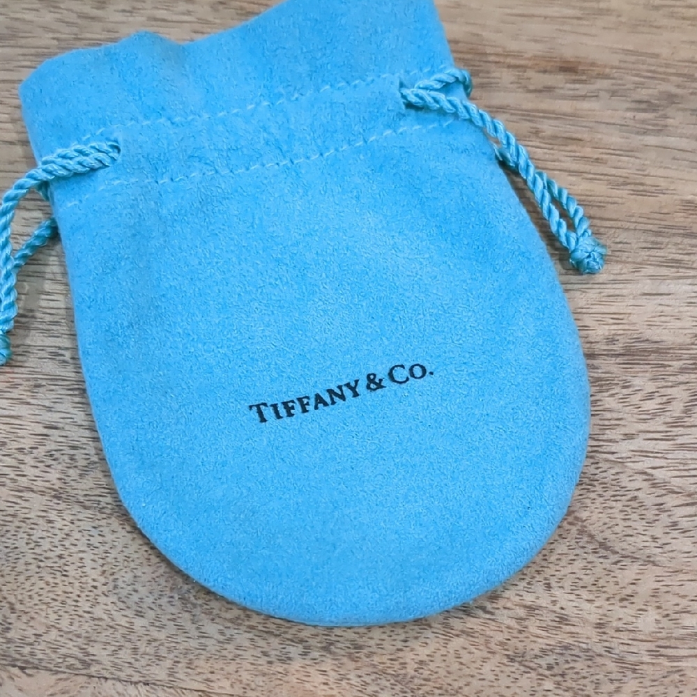 Tiffany & Co. Blue Suede Pouch